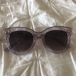 Purple Transparent Sunglasses